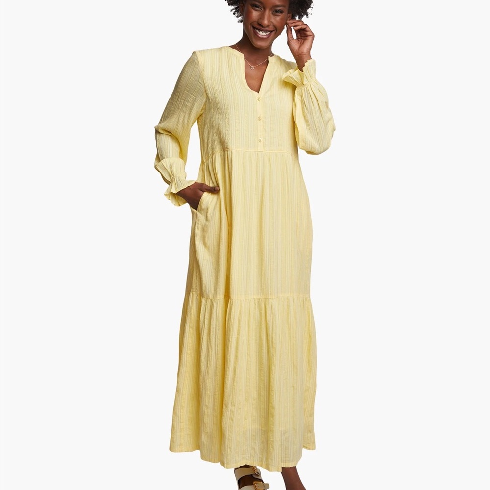 Able Butter Yellow Maxi Dress